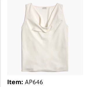 J.Crew cowl neck tank (ivory)